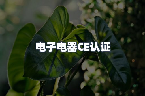 电子电器CE认证
